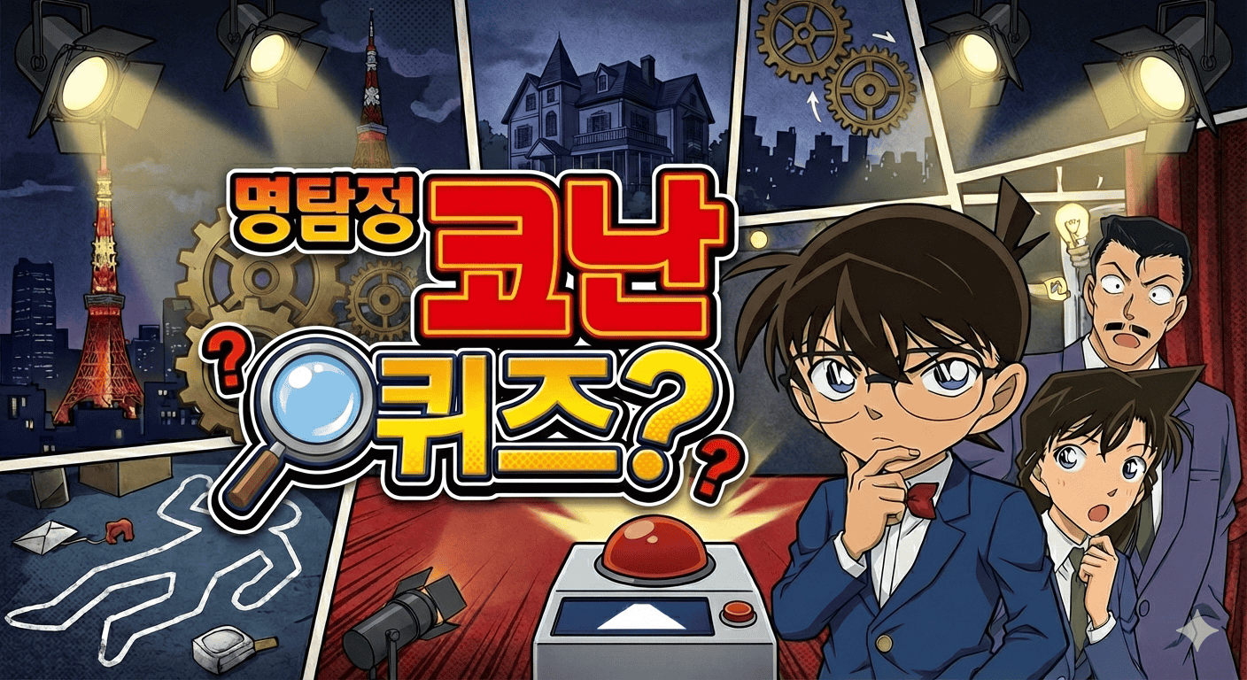 코난 맞추기 - 코난 캐릭터를 보고 이름을 맞춰보세요!